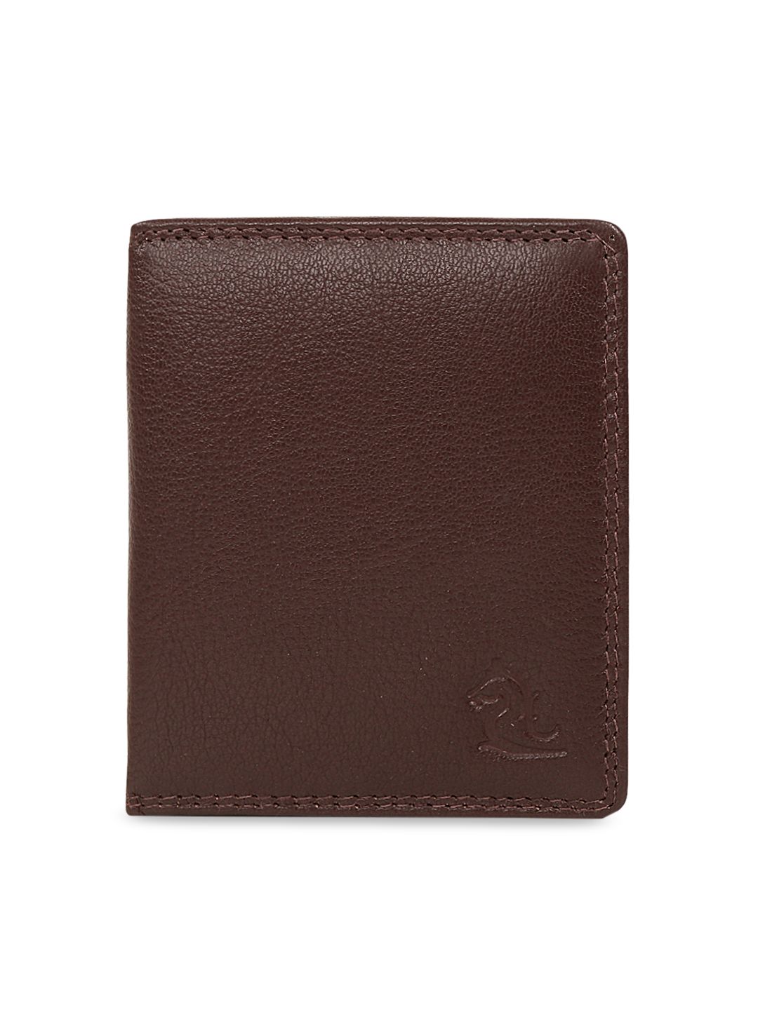 Kara Unisex Coffee Brown Solid Leather Card Holder Price in India