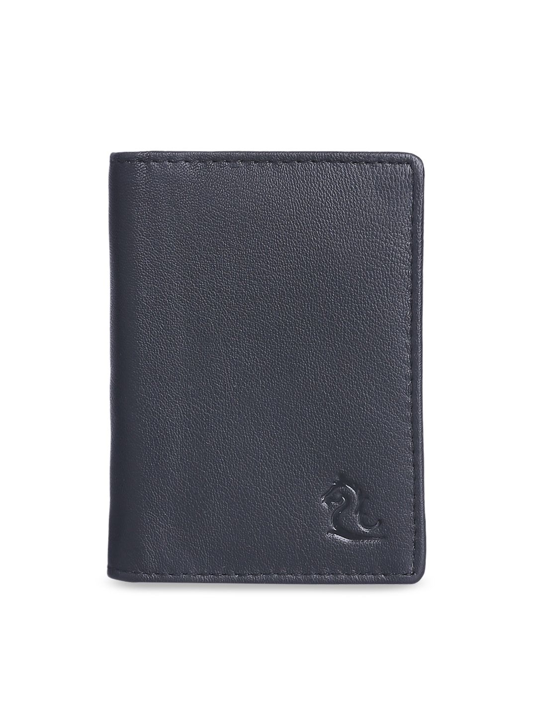 Kara Unisex Black Solid Leather Card Holder Price in India