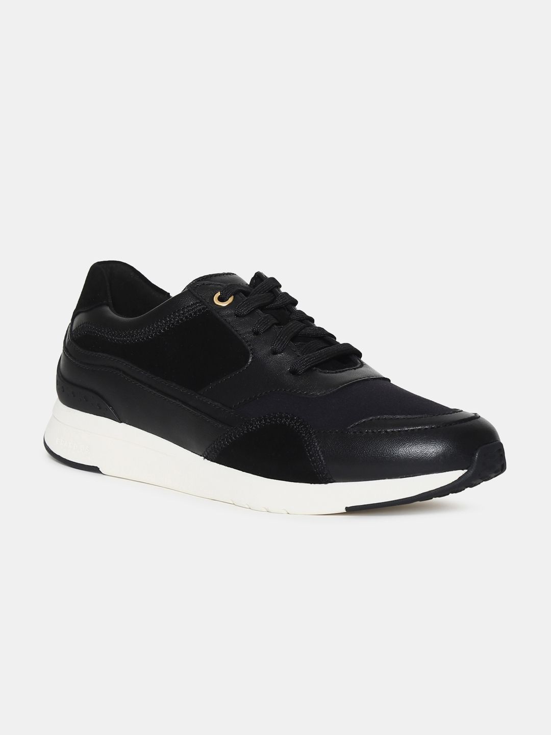 Cole Haan Women Black Solid Leather GrandPro Sneakers Price in India