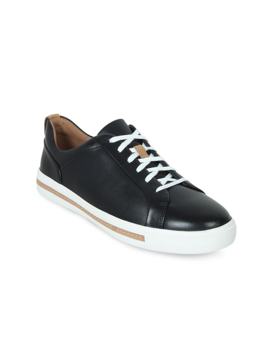 Clarks Women Black Leather Sneakers Price in India