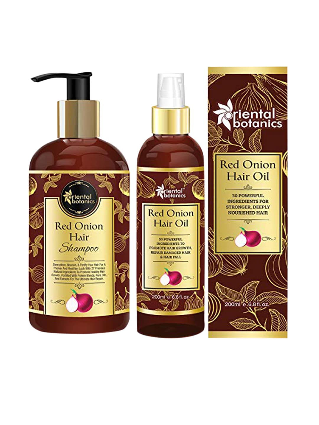 Oriental Botanics Red Onion Hair Shampoo & Hair Oil Combo Price in India