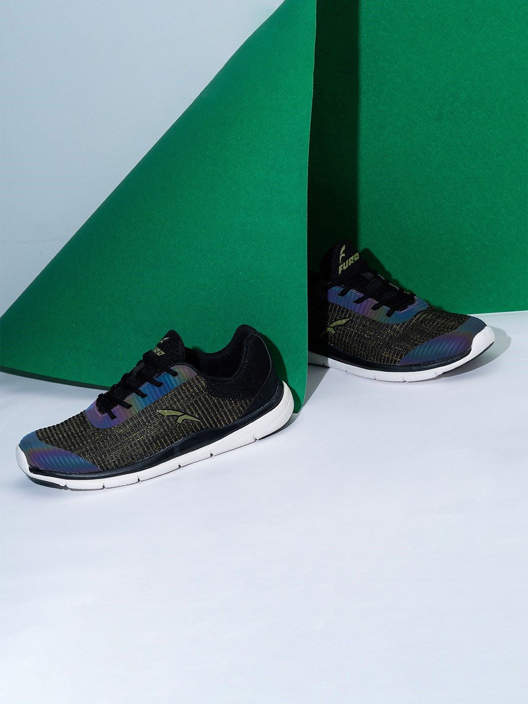 FURO by Red Chief Men Navy Blue Mesh Running Shoes
