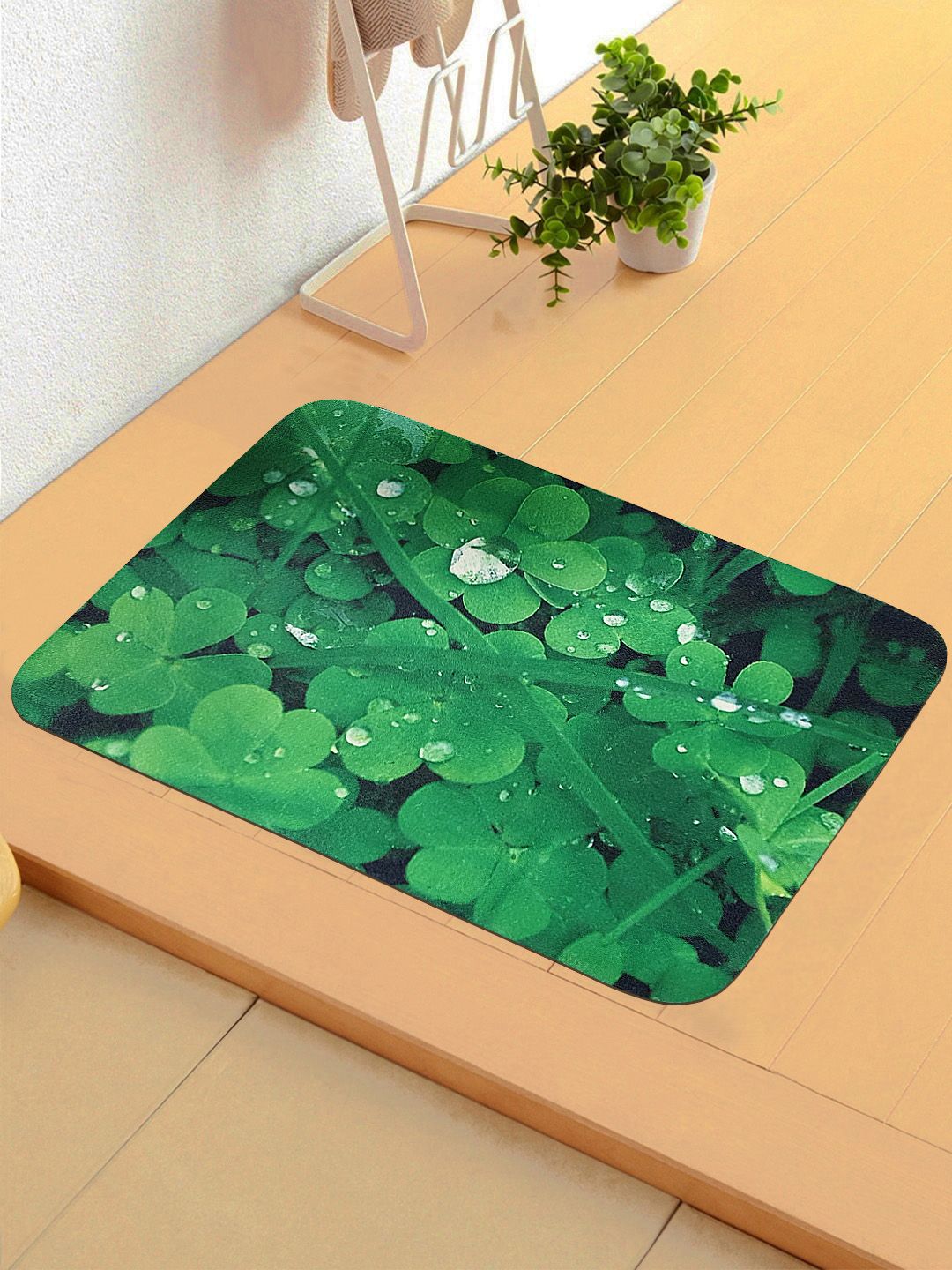 Status Green 3D Digital Printed Anti-Skid Doormat Price in India