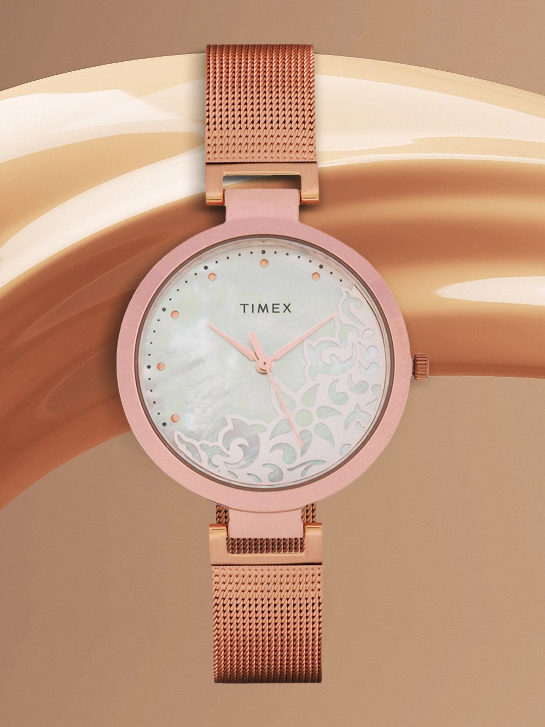 Timex Women White Mother of Pearl Analogue Watch - TW000X220 Price in India