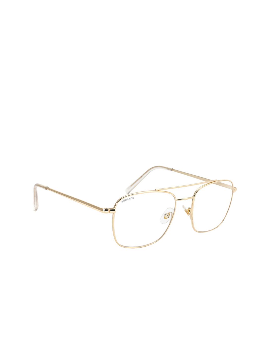 ROYAL SON Unisex Gold-Toned Solid Full Rim Square Frames RS0022SF Price in India