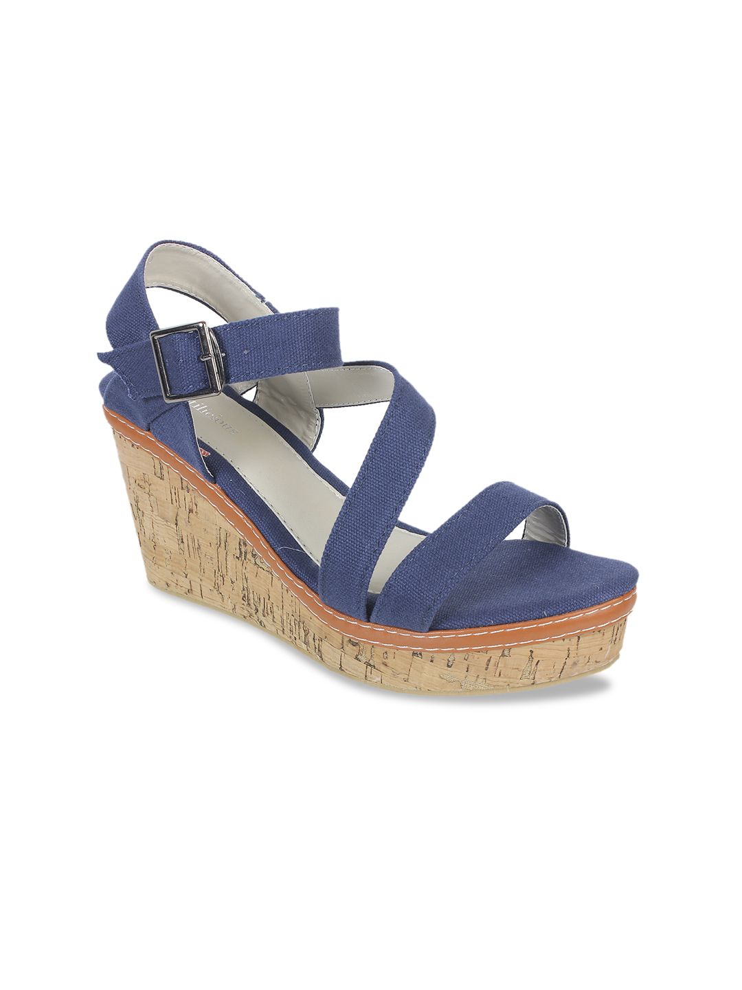 Footilicious Women Blue Solid Heels Price in India