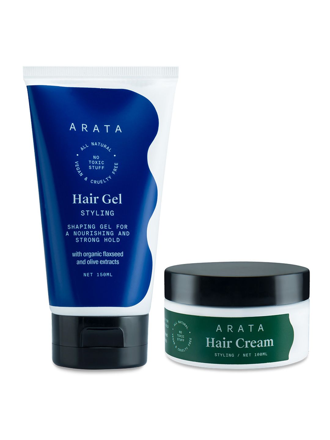 ARATA Natural Hair Gel & Hair Cream Combo 250 ml Price in India