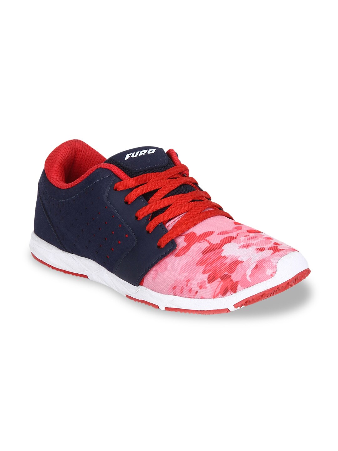 FURO by Red Chief Women Pink & Navy Blue Mesh Running Shoes Price in India