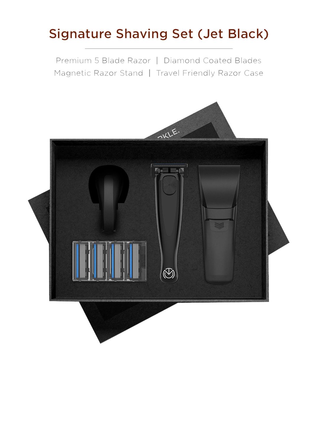 THE MAN COMPANY Jet Black Signature Shaving Kit