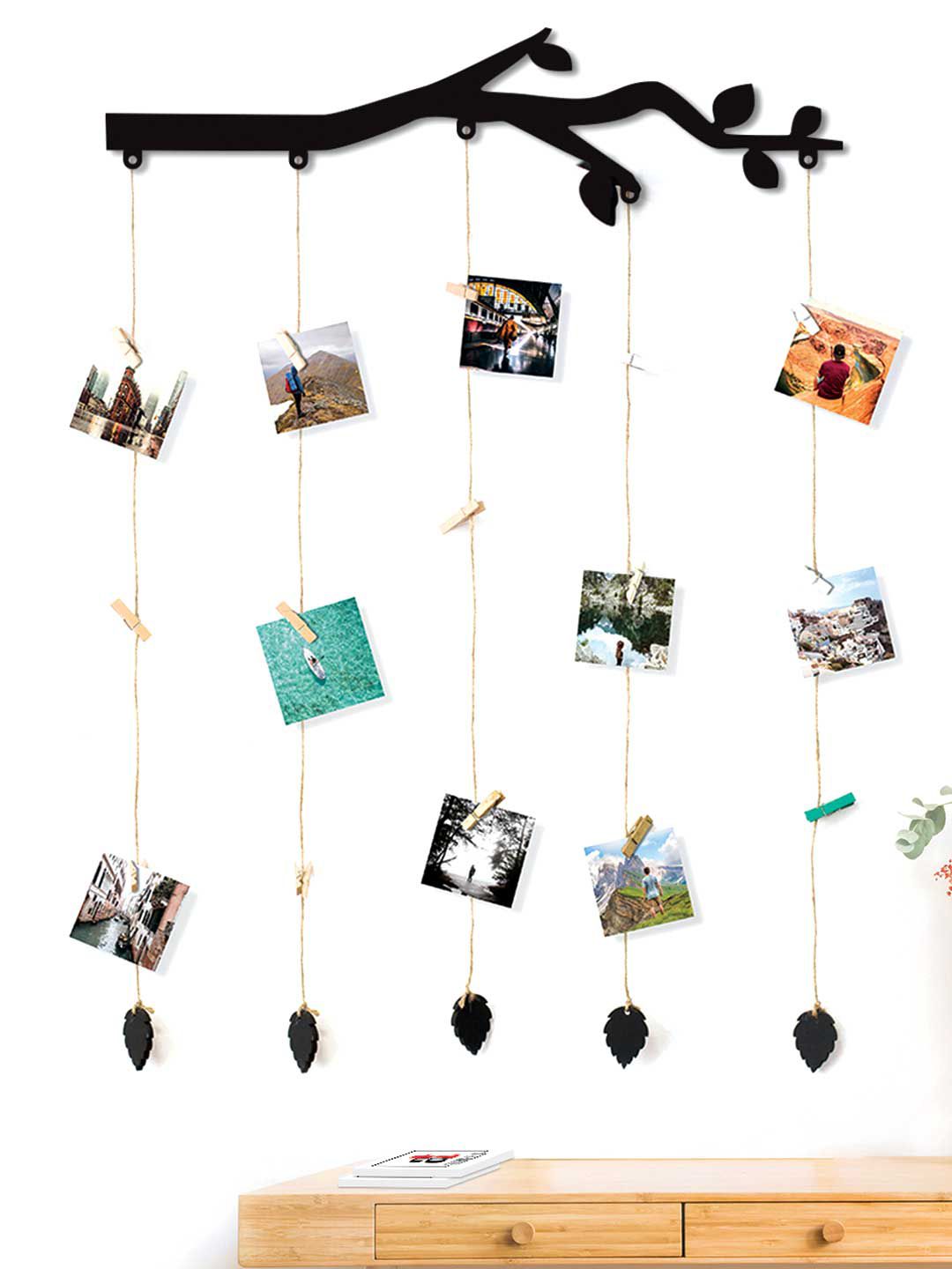 Art Street Black Tree Wall Hanging 20 Photos Holders with Clips Price in India