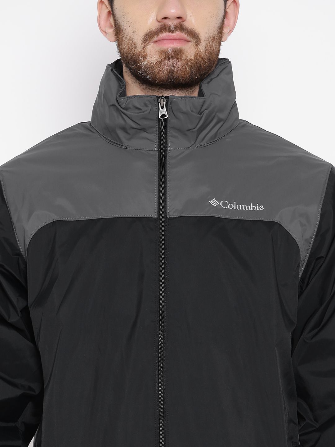 Buy Columbia Men Black Glennaker Lake Rain Jacket with Detachable