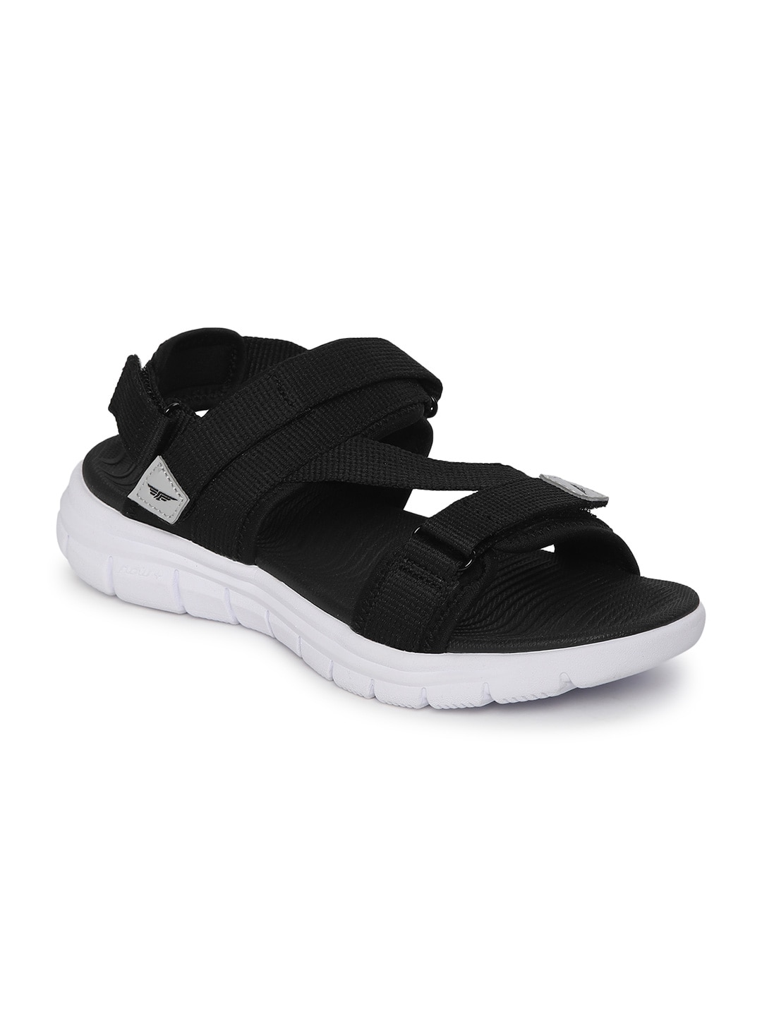Red Tape Women Black Sports Sandals Price in India