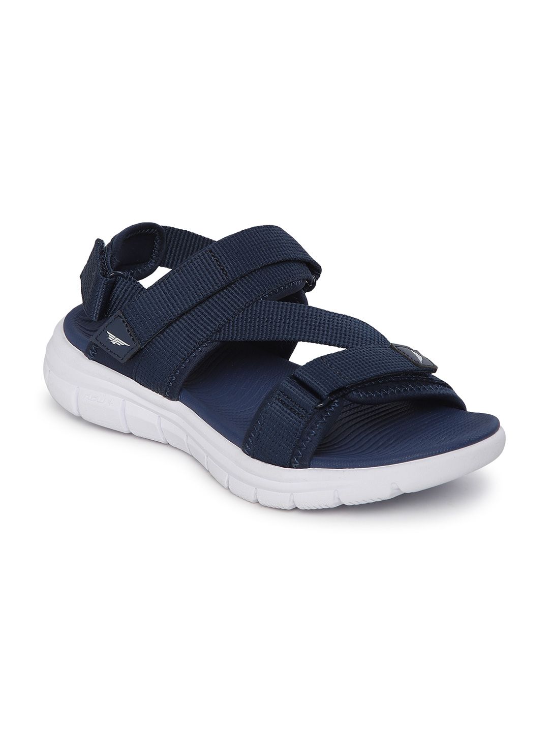 Red Tape Women Navy Blue Solid Sports Sandals Price in India