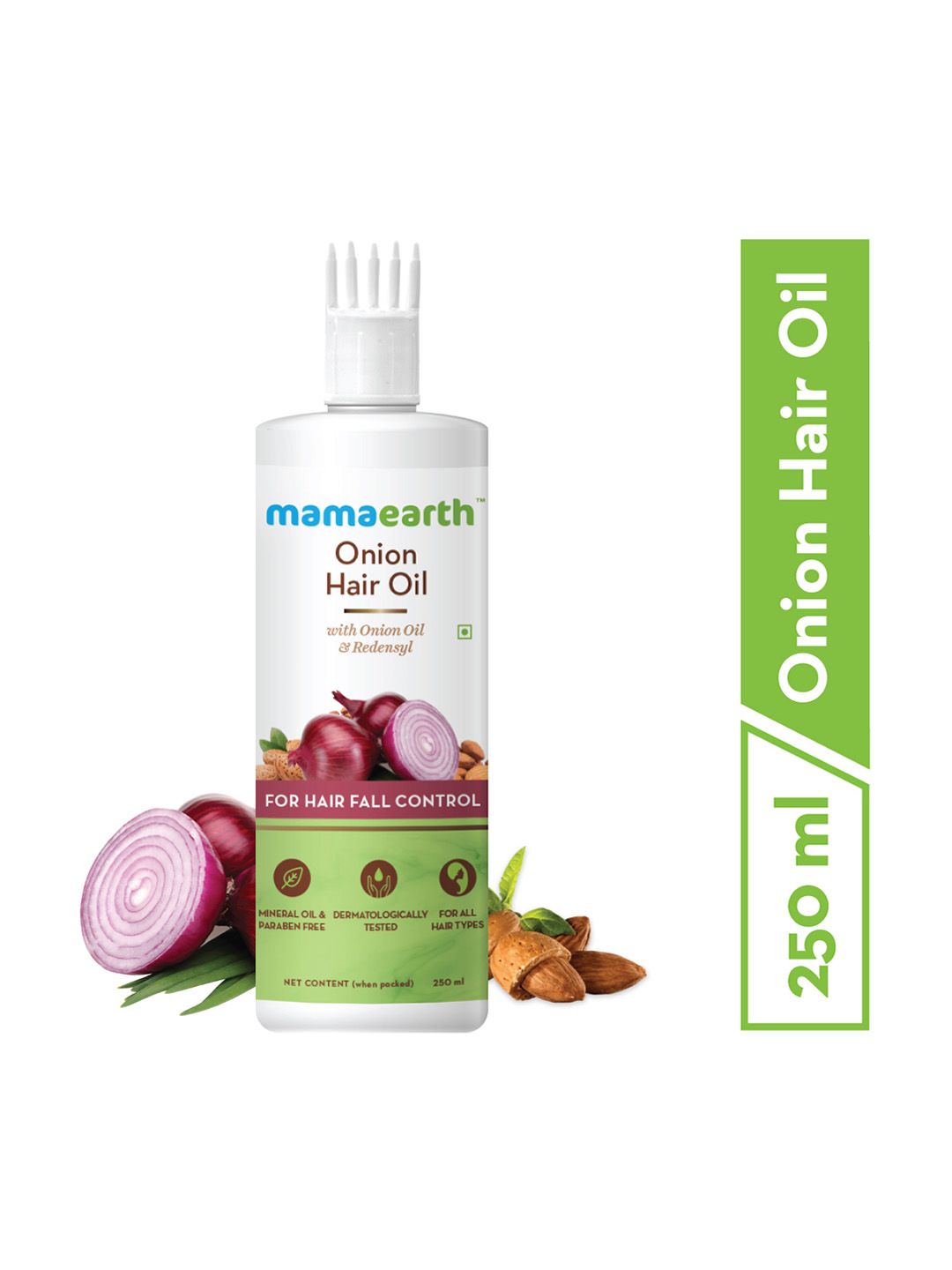 Mamaearths Hair Regrowth & Hair Fall Control Onion Hair Oil 250 ml