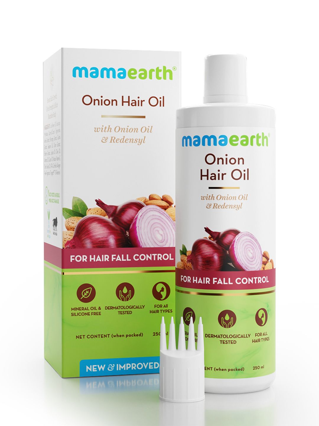 Mamaearth Onion Hair Oil with Onion & Redensyl for Hair Fall Control & Hair Growth- 250 ml