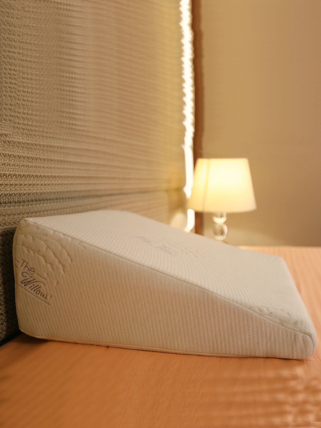 The White Willow White Cooling Gel Infused Memory Foam Bed Wedge Pillow Price in India