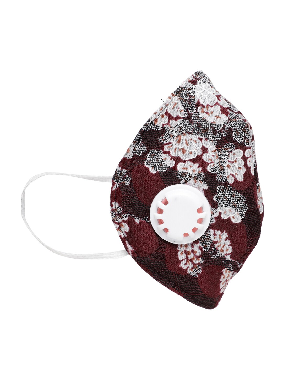LUXURAZI Adults Maroon Reusable 5-Layers Outdoor Mask Price in India