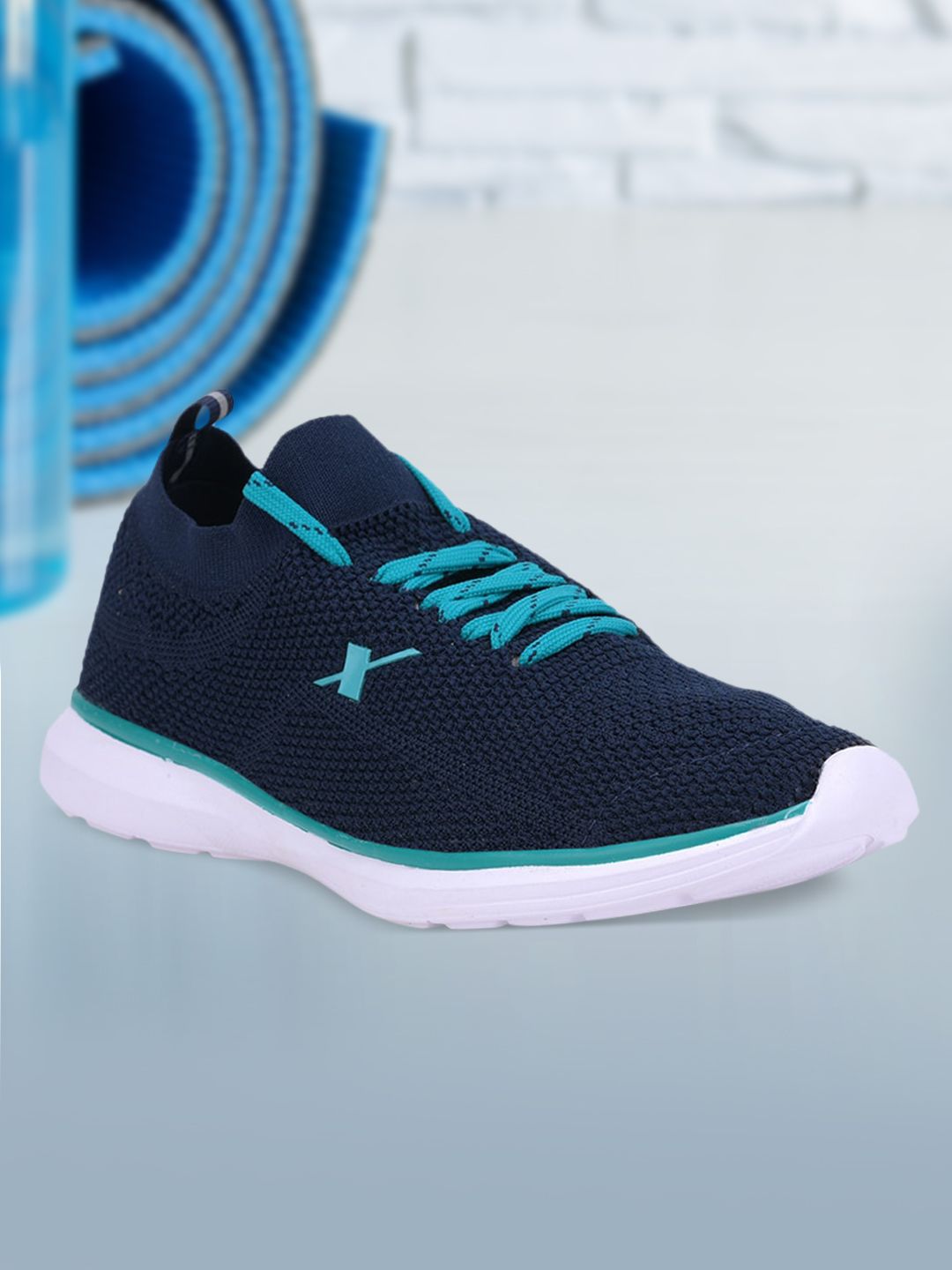 Sparx Women Navy Blue Mesh Running Shoes Price in India