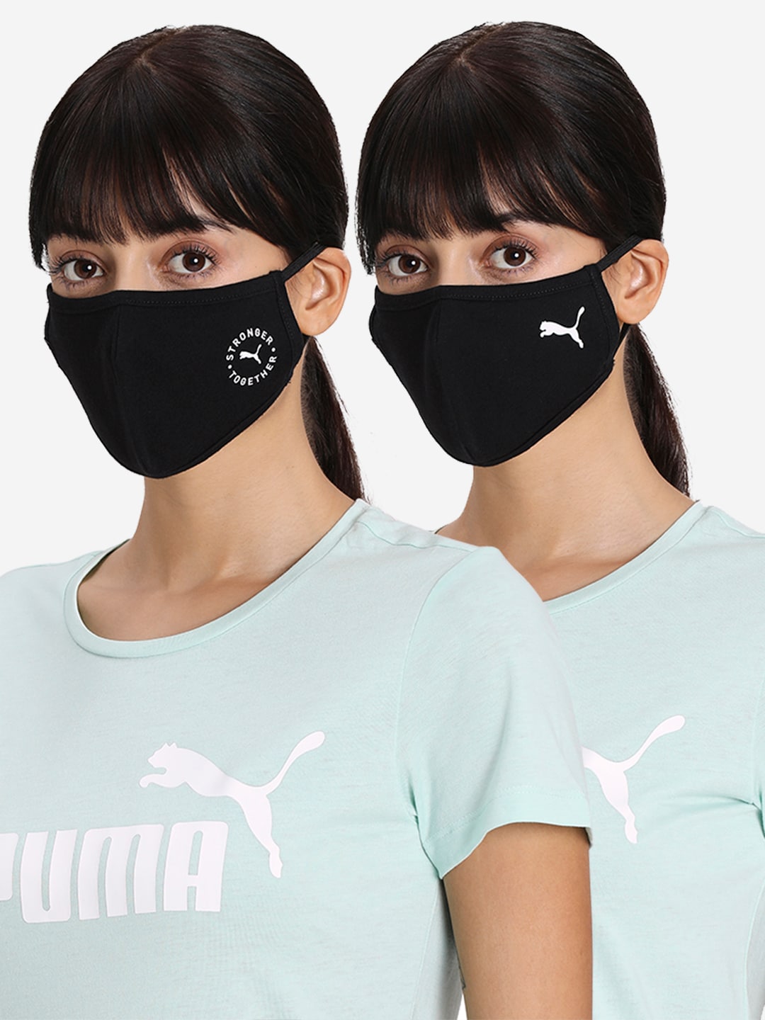 Puma Women Black 2 Pcs 5 Ply Face Mask Price in India