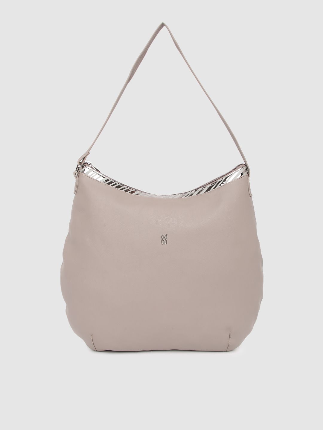 Baggit Grey Solid Hobo Bag Price in India