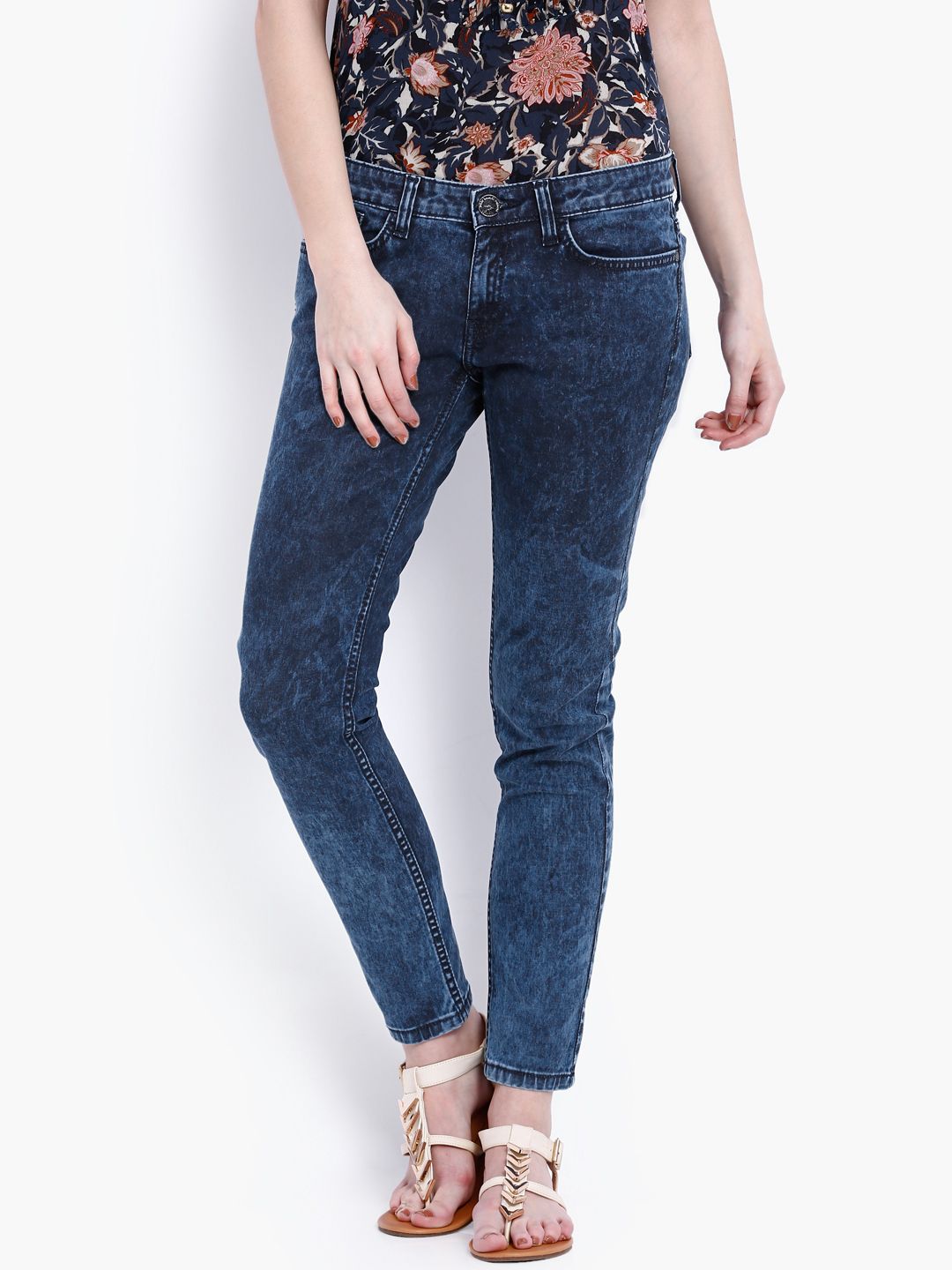 Tokyo Talkies Blue Acid Wash Jeans Price in India