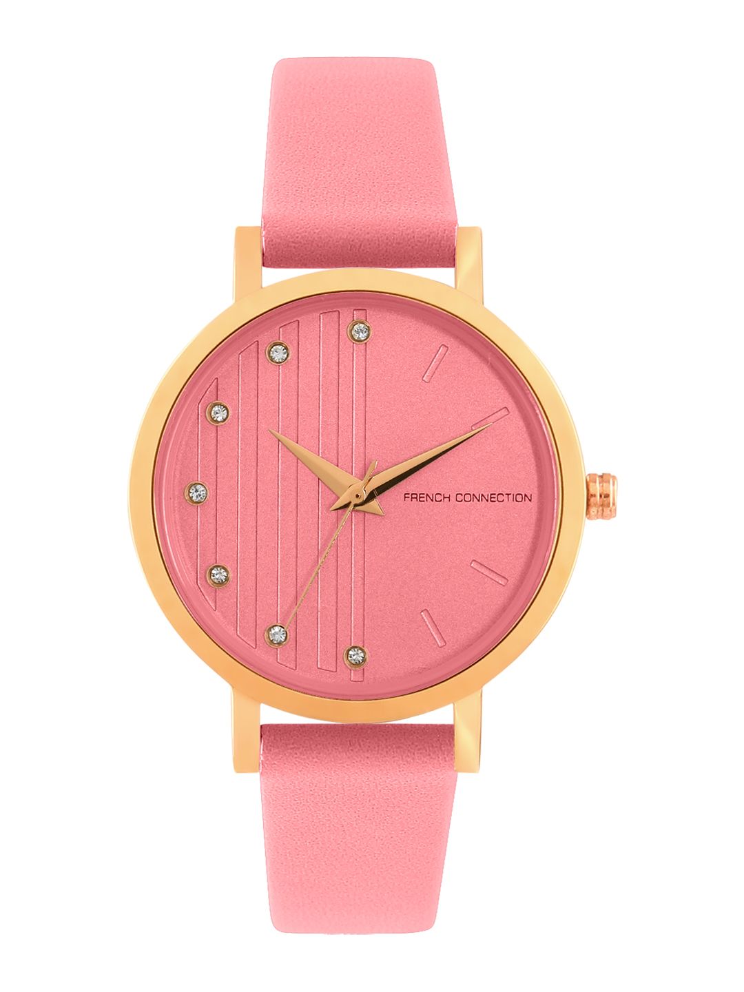 French Connection Women Pink Analogue Watch FC20-63H Price in India