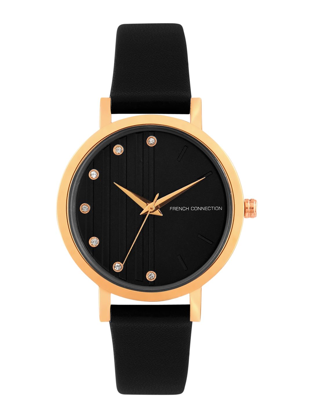 French Connection Women Black Analogue Watch FC20-63F Price in India