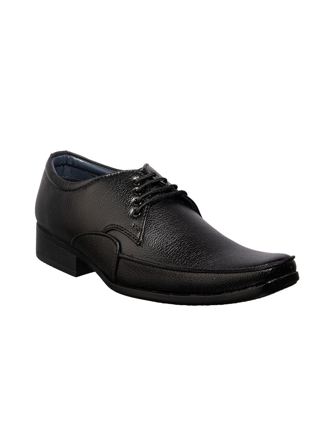 Khadims Men Black Solid Formal Derbys