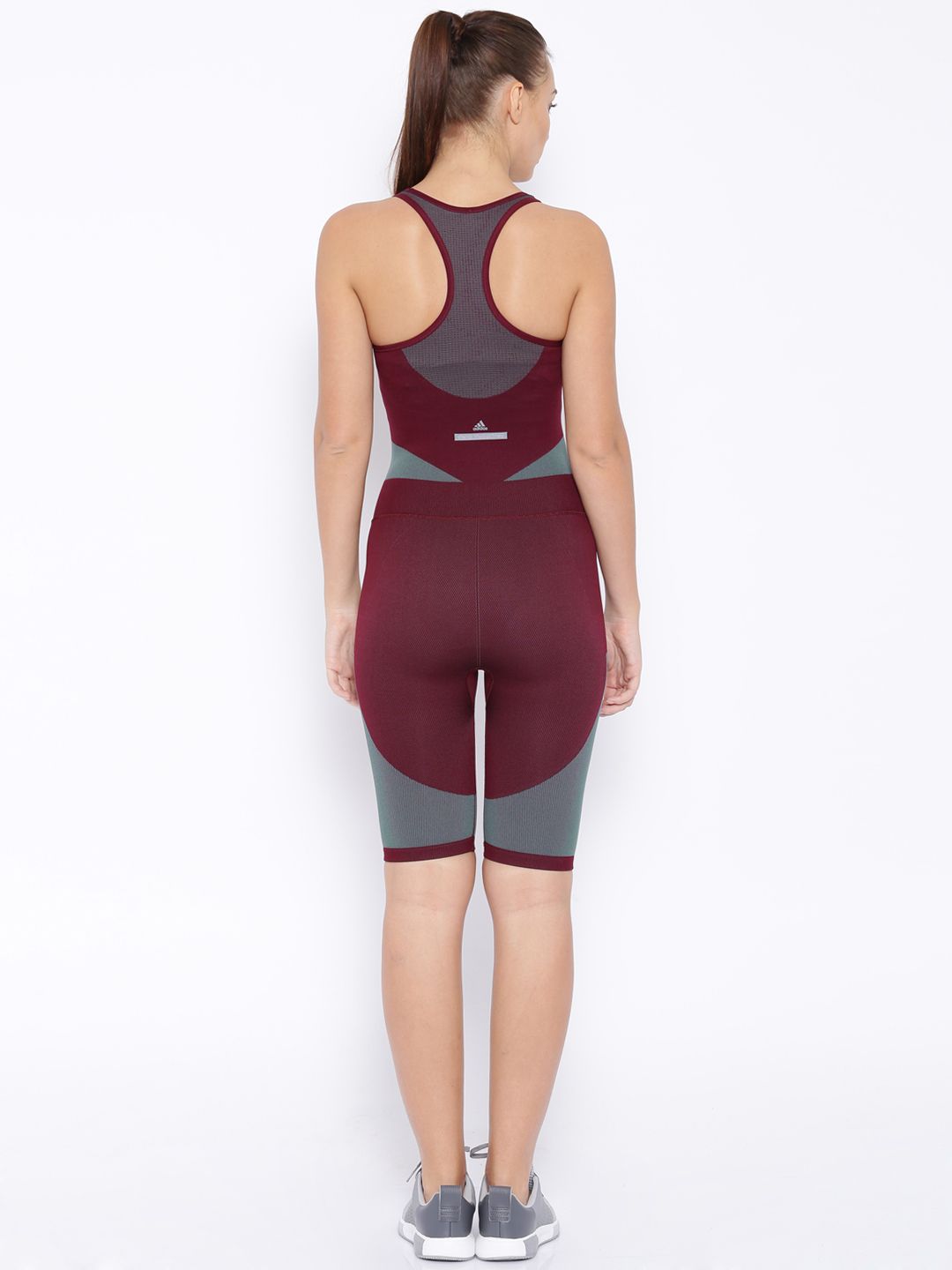 Stella mccartney アンブロイド 刺繍 スイムスーツ Buy Stella McCartney by ADIDAS Burgundy Yoga Seamless All-in-One