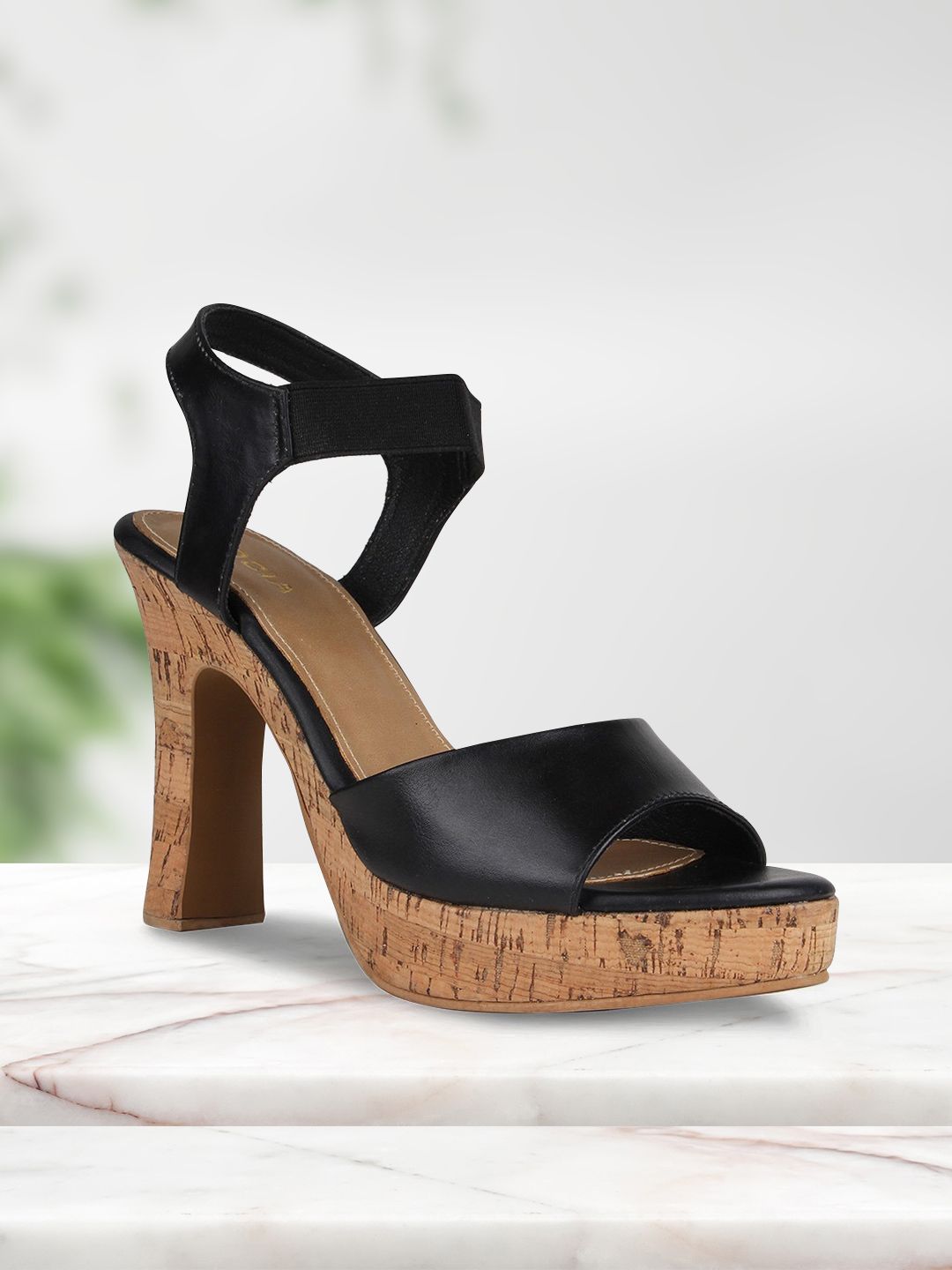 Rocia Women Black Solid Heels Price in India