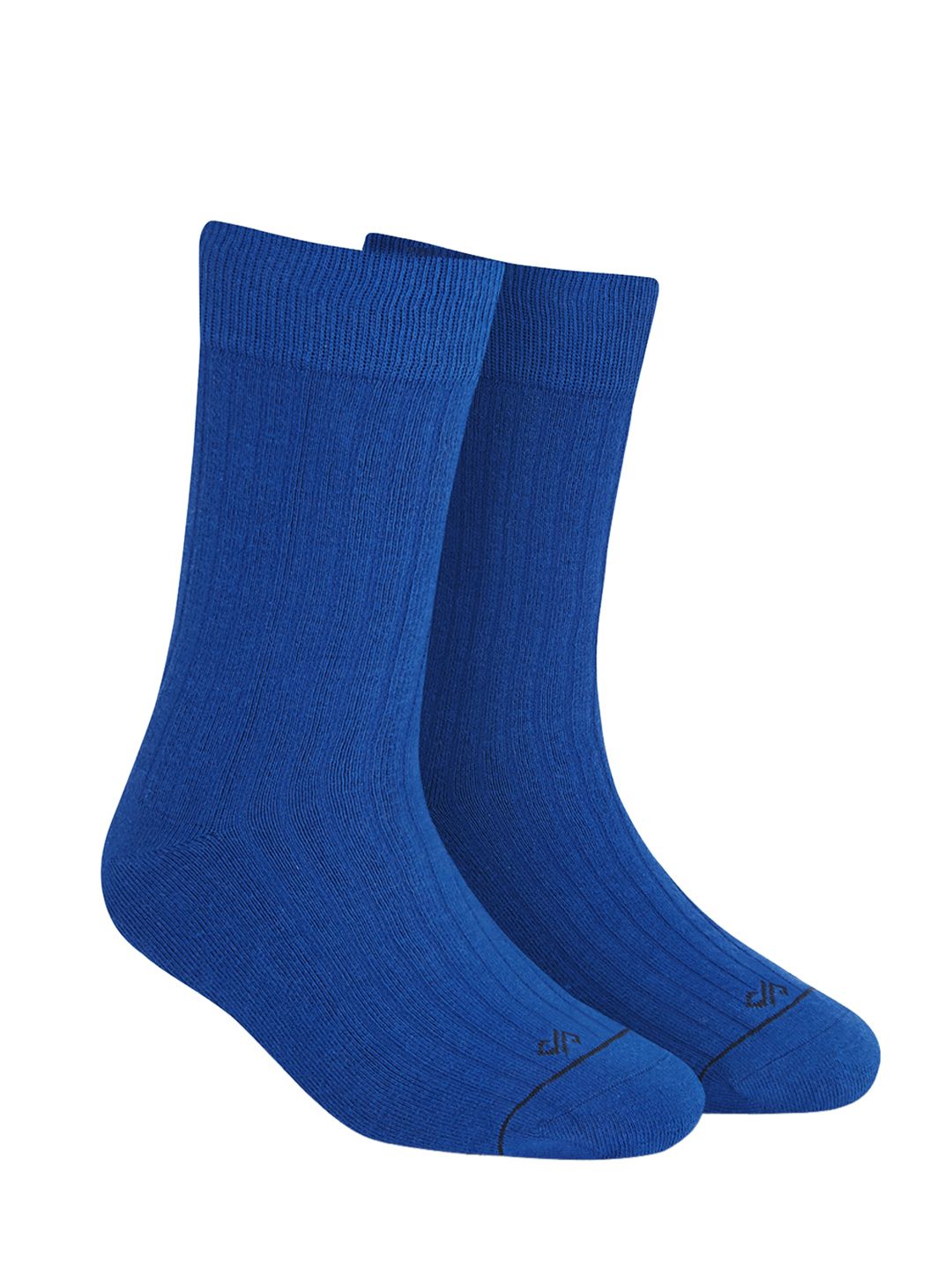 Dynamocks Unisex Blue Solid Calf-Length Anti Bacterial Socks