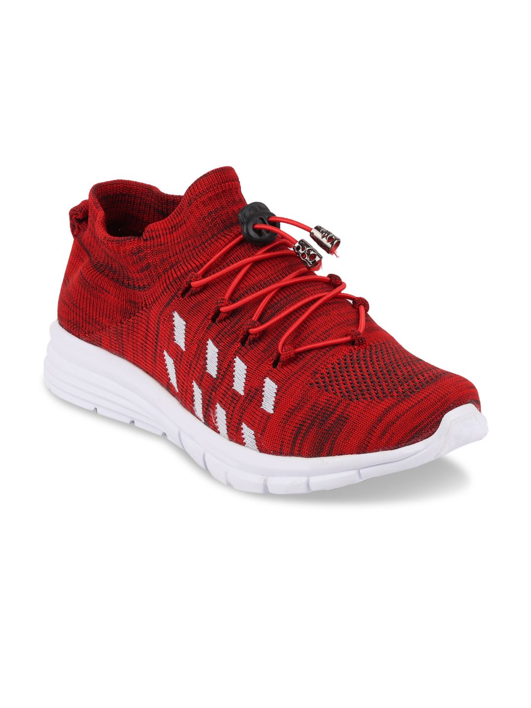 FAUSTO Men Red Mesh Walking Shoes