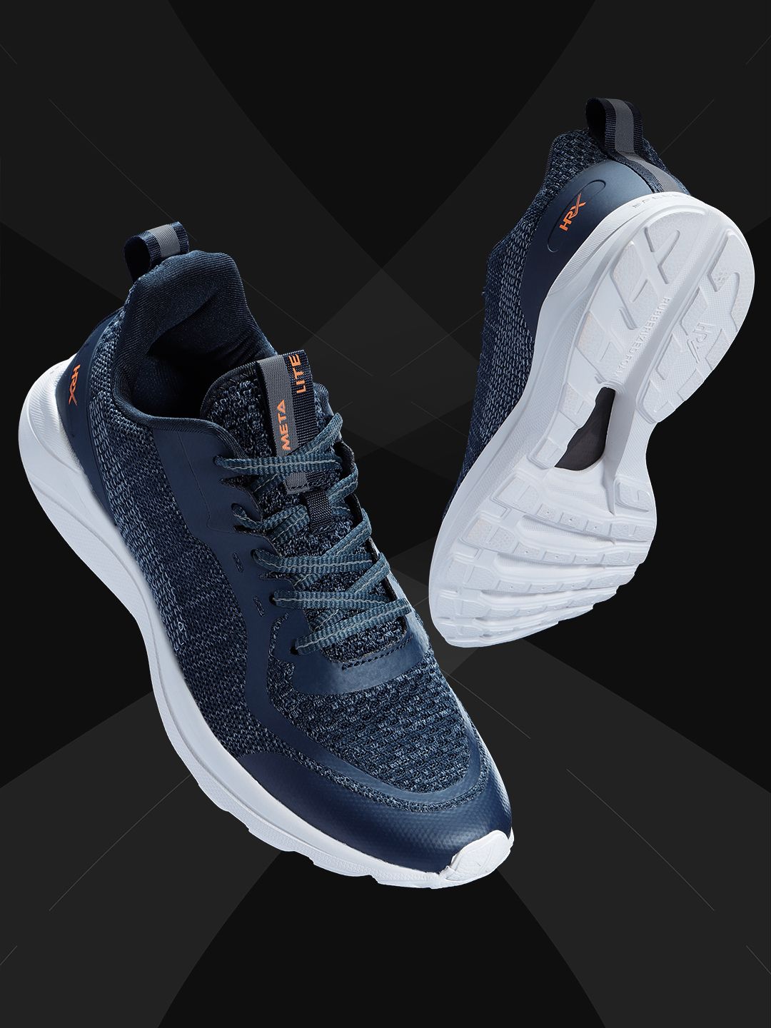 HRX by Hrithik Roshan Men Navy Blue Metalite Running Shoe