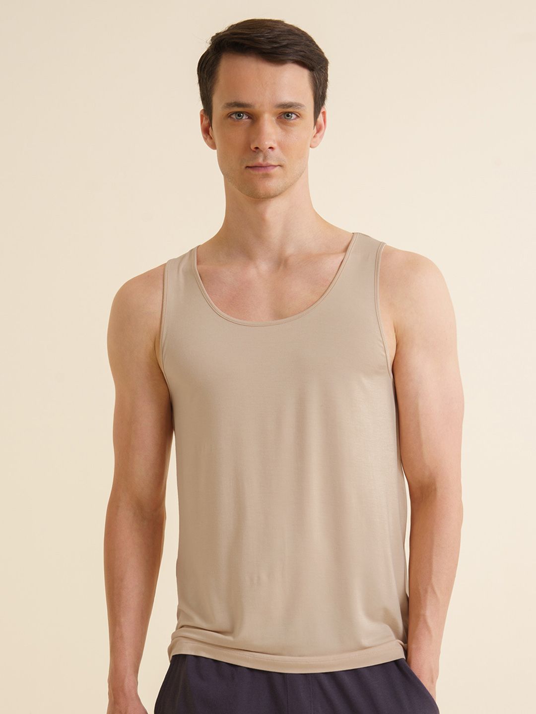 DAMENSCH Men Bamboo Round Neck Vest DAM-VEST-BZ