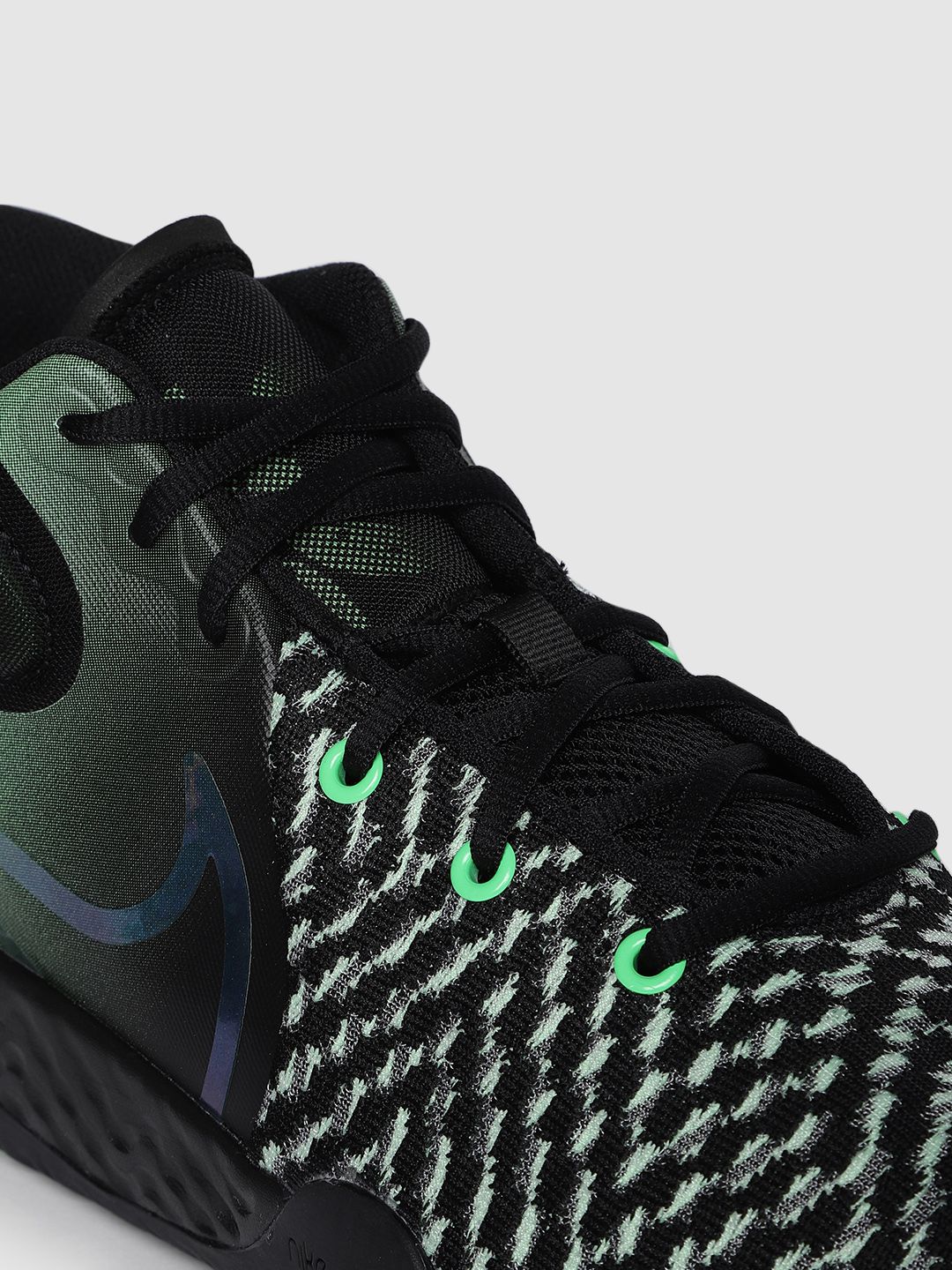 Buy Nike Unisex Black & Green KD TREY 5 VIII EP Mid-Top Basketball