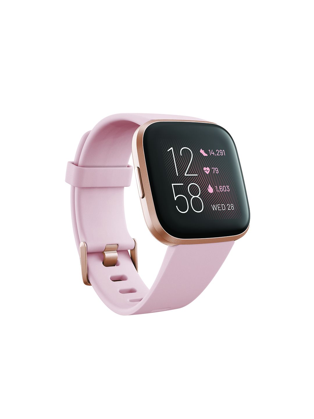 Fitbit Versa2 Petal & Copper Rose Smartwatch with Heart Rate Alexa & Sleep Tracking Price in India