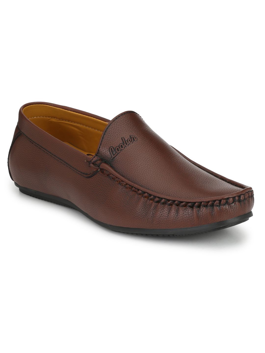 Fashion Victim Men Brown Solid Loafers