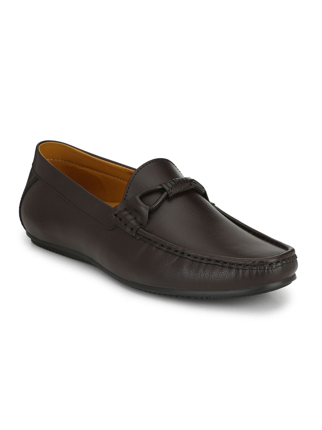 Fashion Victim Men Coffee Brown Solid Loafers