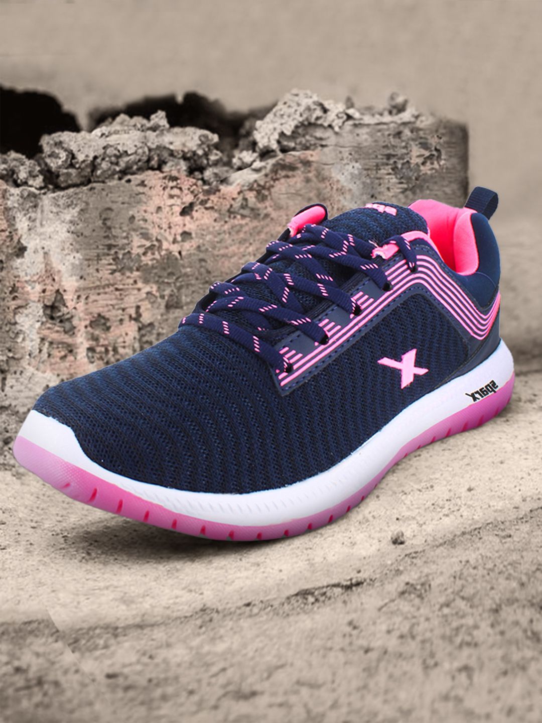 Sparx Women Navy Blue & Pink Running Shoes Price in India