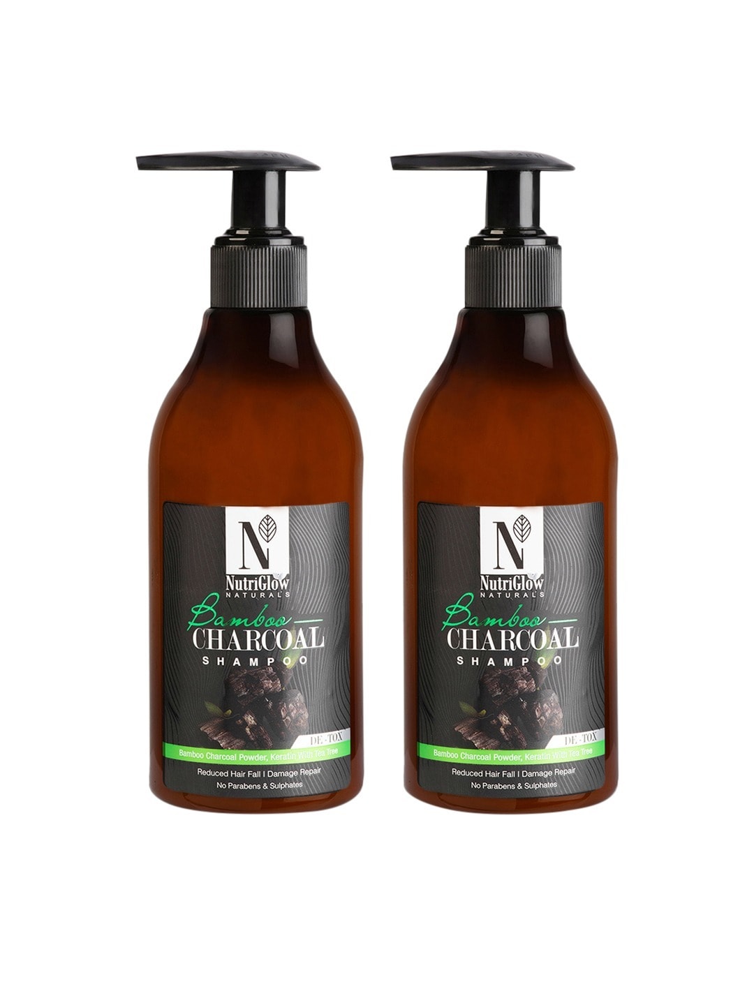 NutriGlow Set of 2 Hair-Fall Damage Repair No Paraben Shampoo 300 ml each Price in India