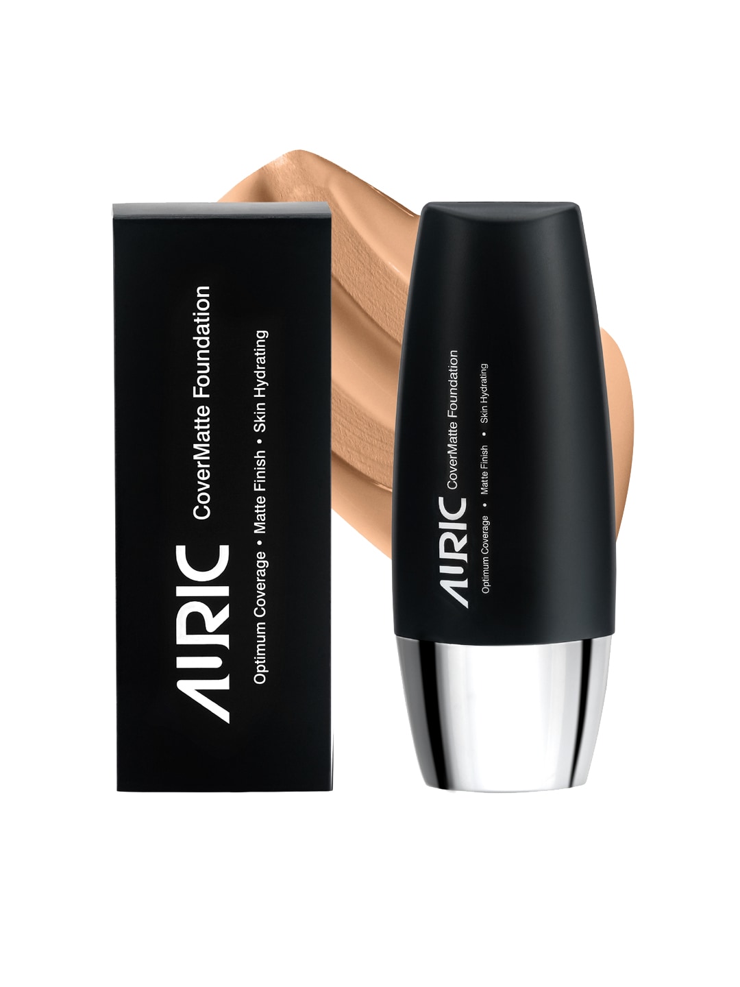 AURIC Women CoverMatte Foundation - Light Almond Price in India