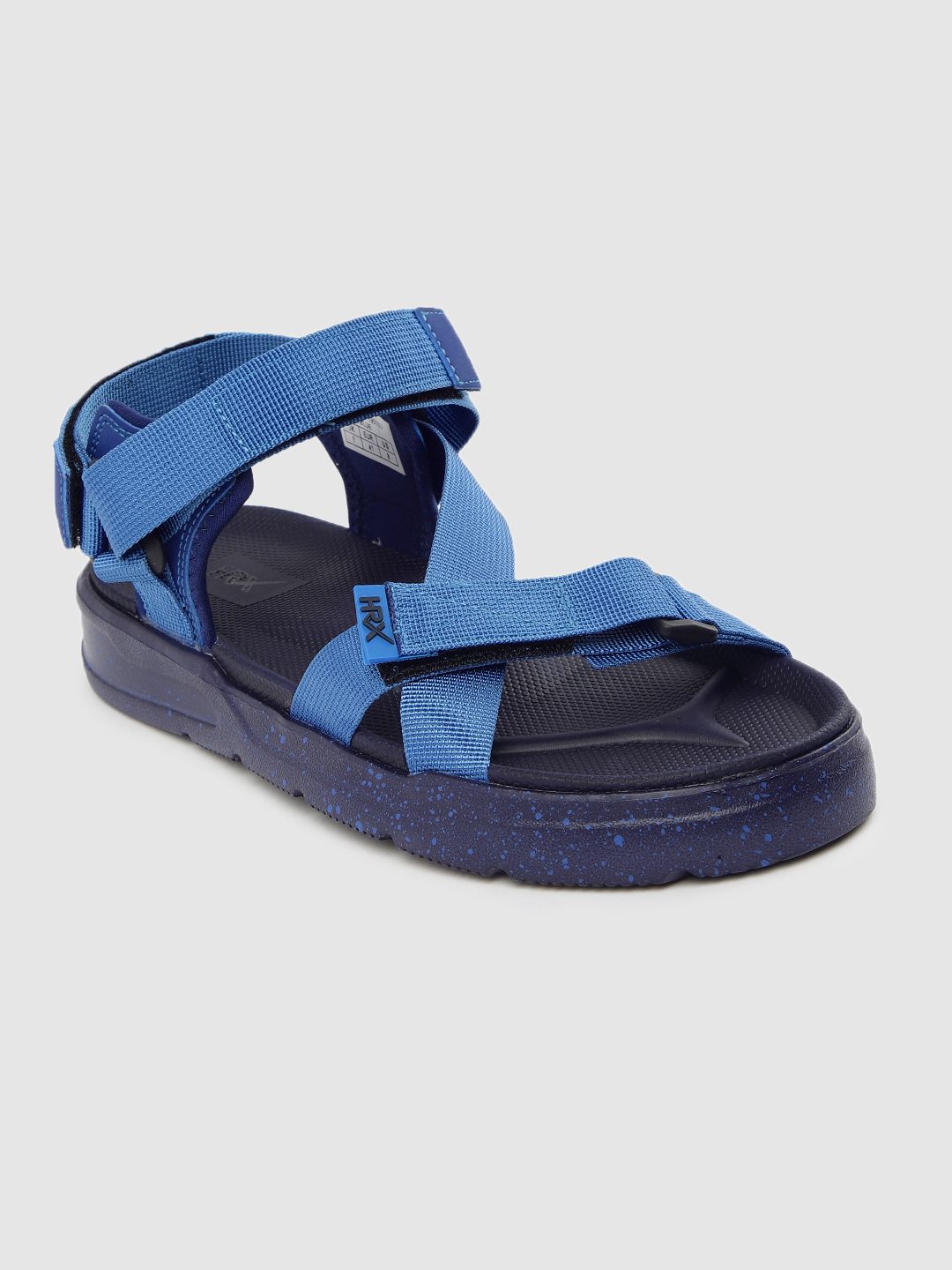 HRX by Hrithik Roshan Men Blue Solid Hook & Loop Athleisure Sandal