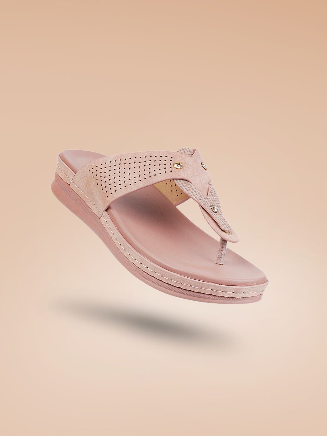 Metro Women Pink Solid Sandals Price in India