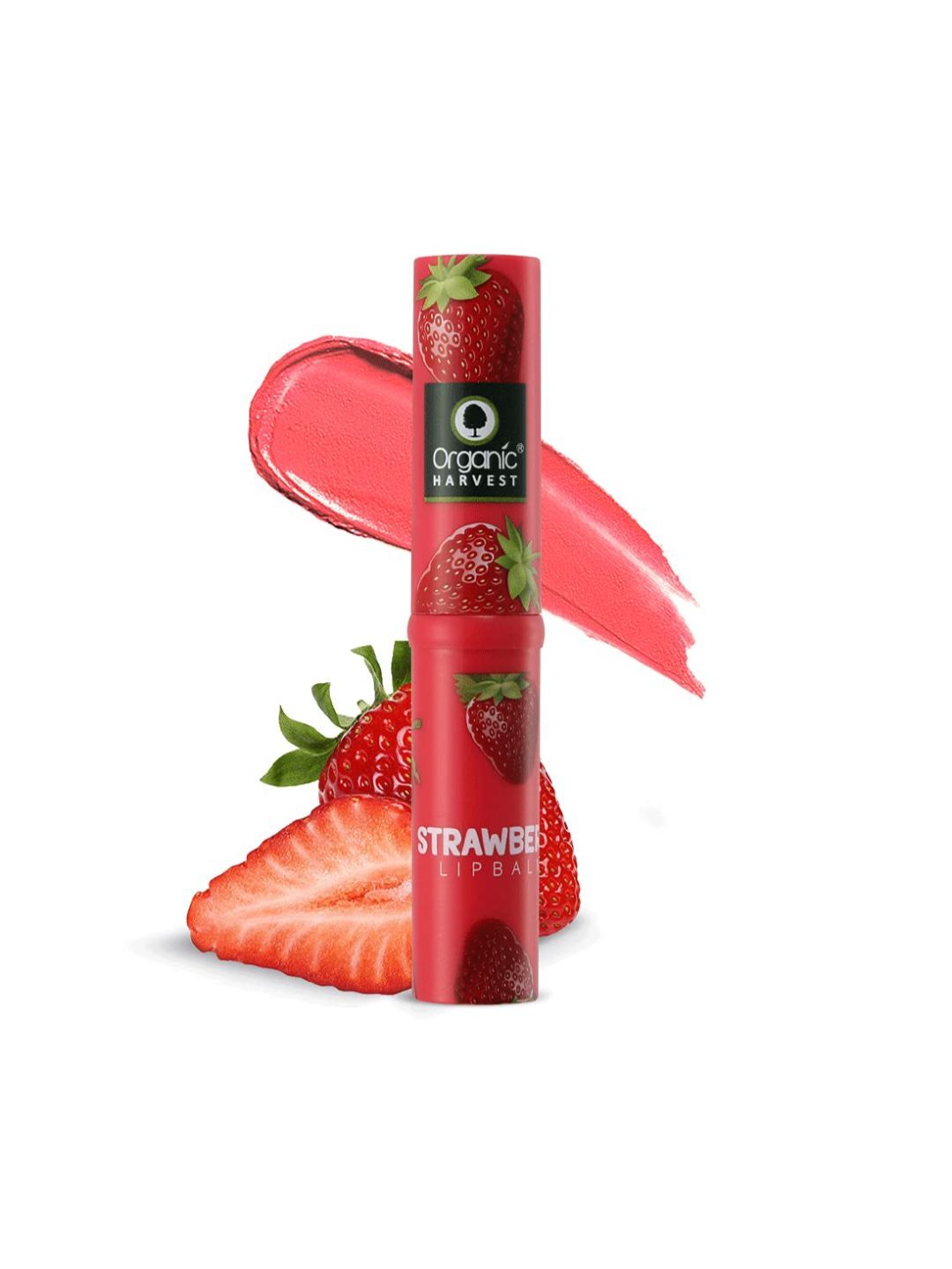 Organic Harvest Strawberry with Mango Butter Lip Balm - Velvet Red 3 g Price in India