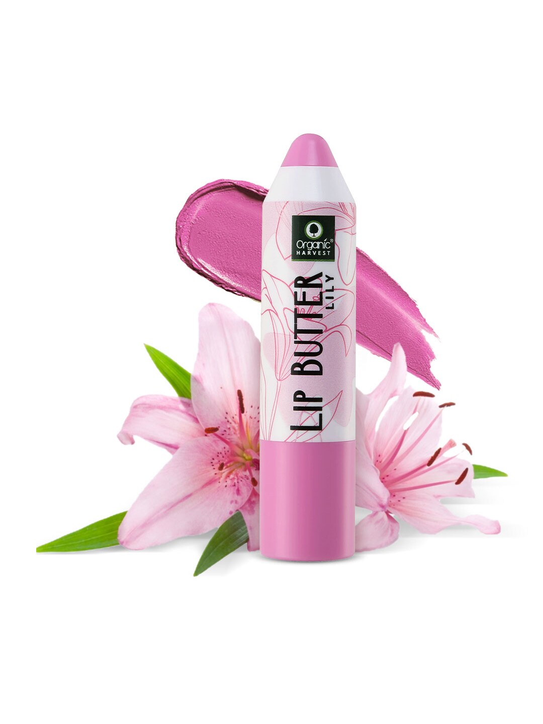 Organic Harvest Lip Butter Lily with Moisturizing Balm for Dry and Chapped Lips, 4g Price in India