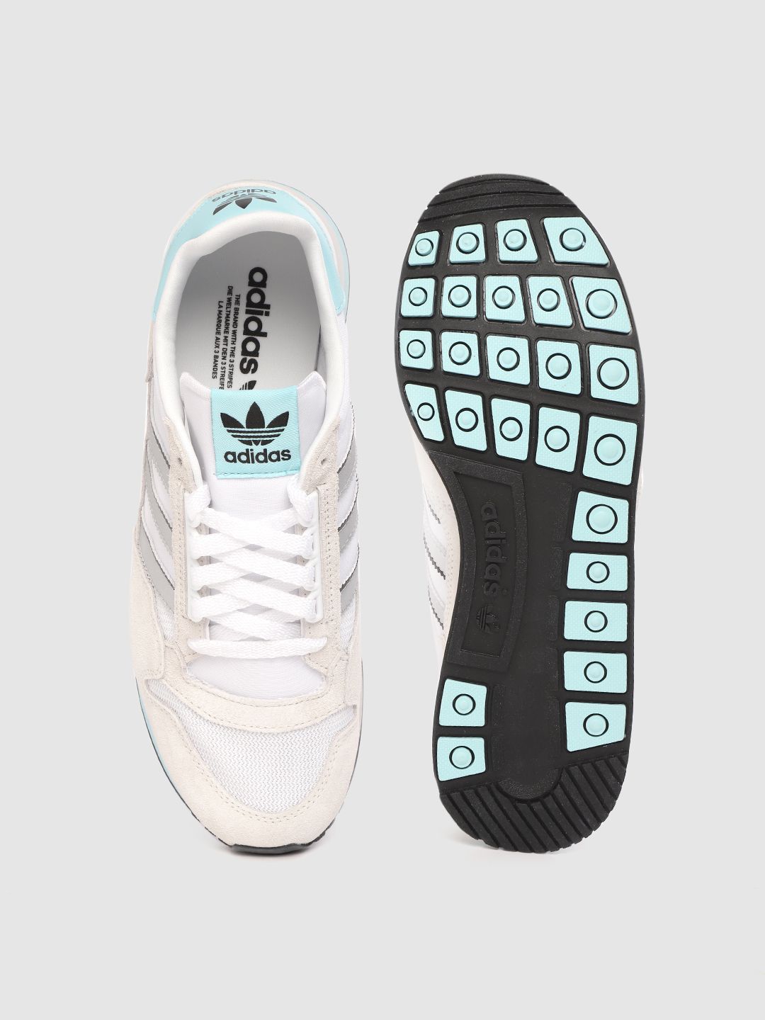 Buy ADIDAS Originals Men White Self Design ZX 500 Sneakers