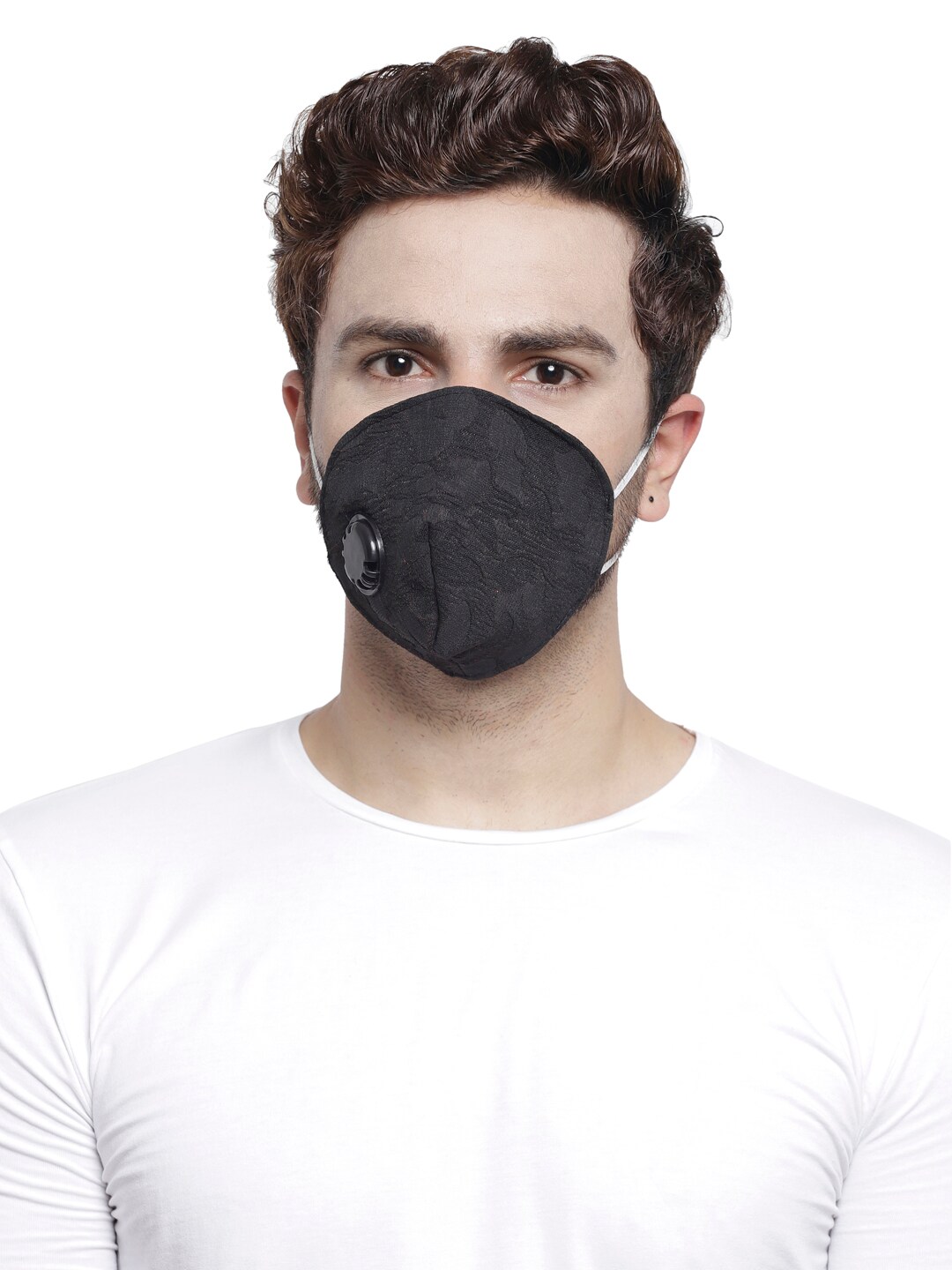 LUXURAZI Unisex Black 5 Ply Protective Fashion Mask Price in India