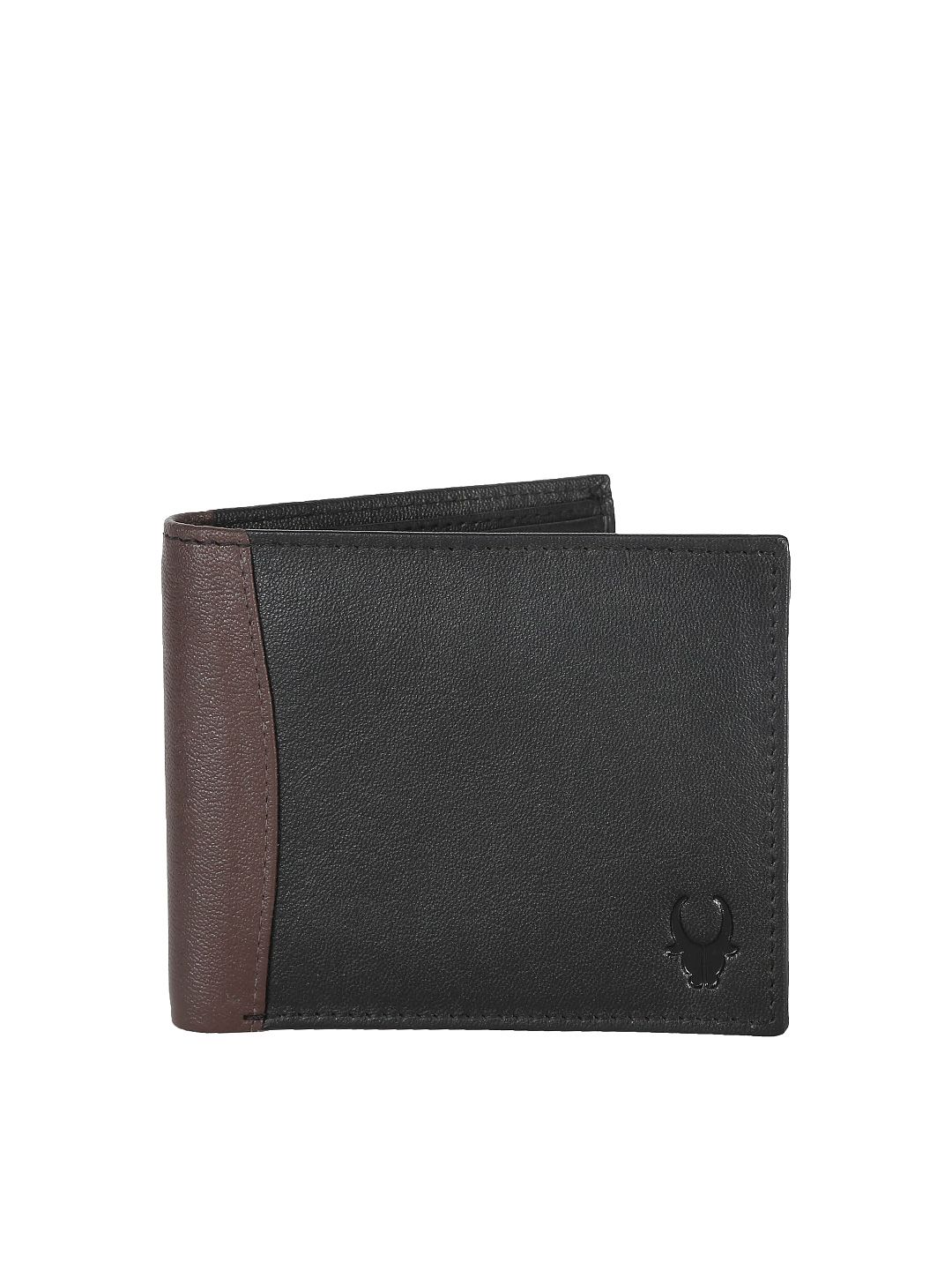 WildHorn Unisex Black Genuine Leather Wallet Price in India