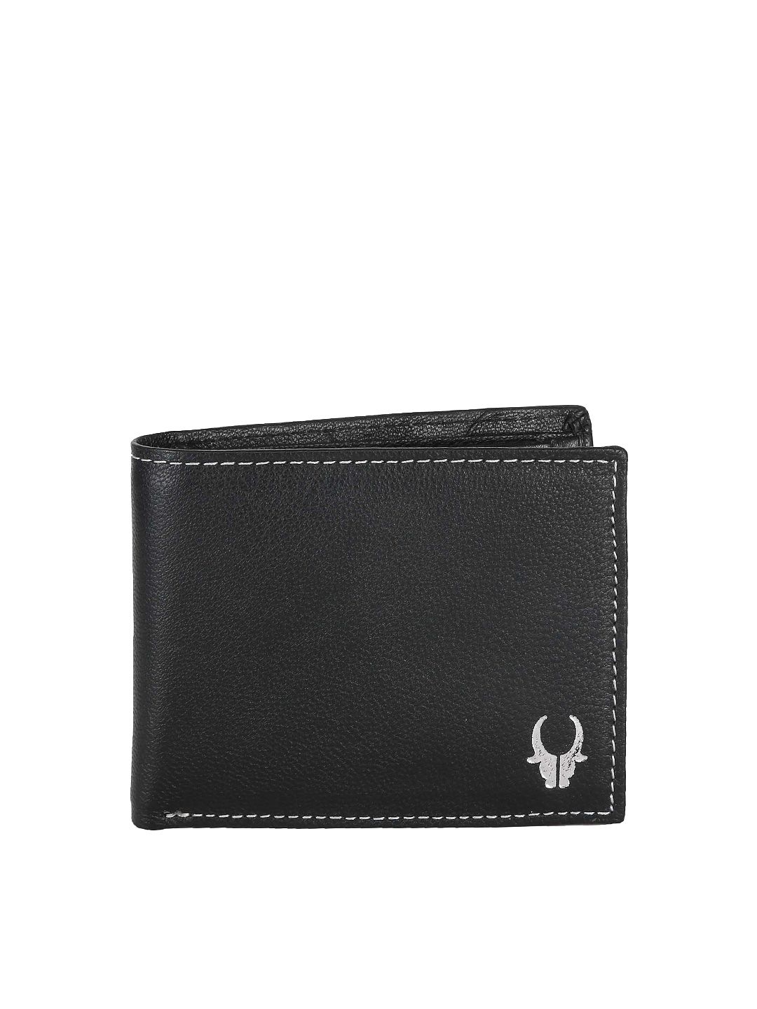 WildHorn Unisex Black Genuine Leather Wallet Price in India