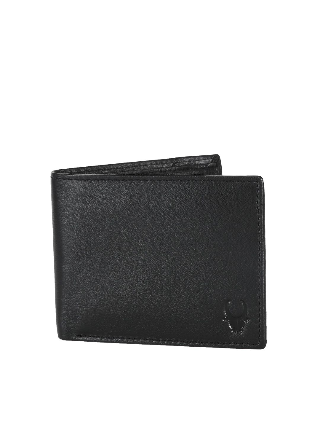 WildHorn Unisex Black Genuine Leather Wallet Price in India